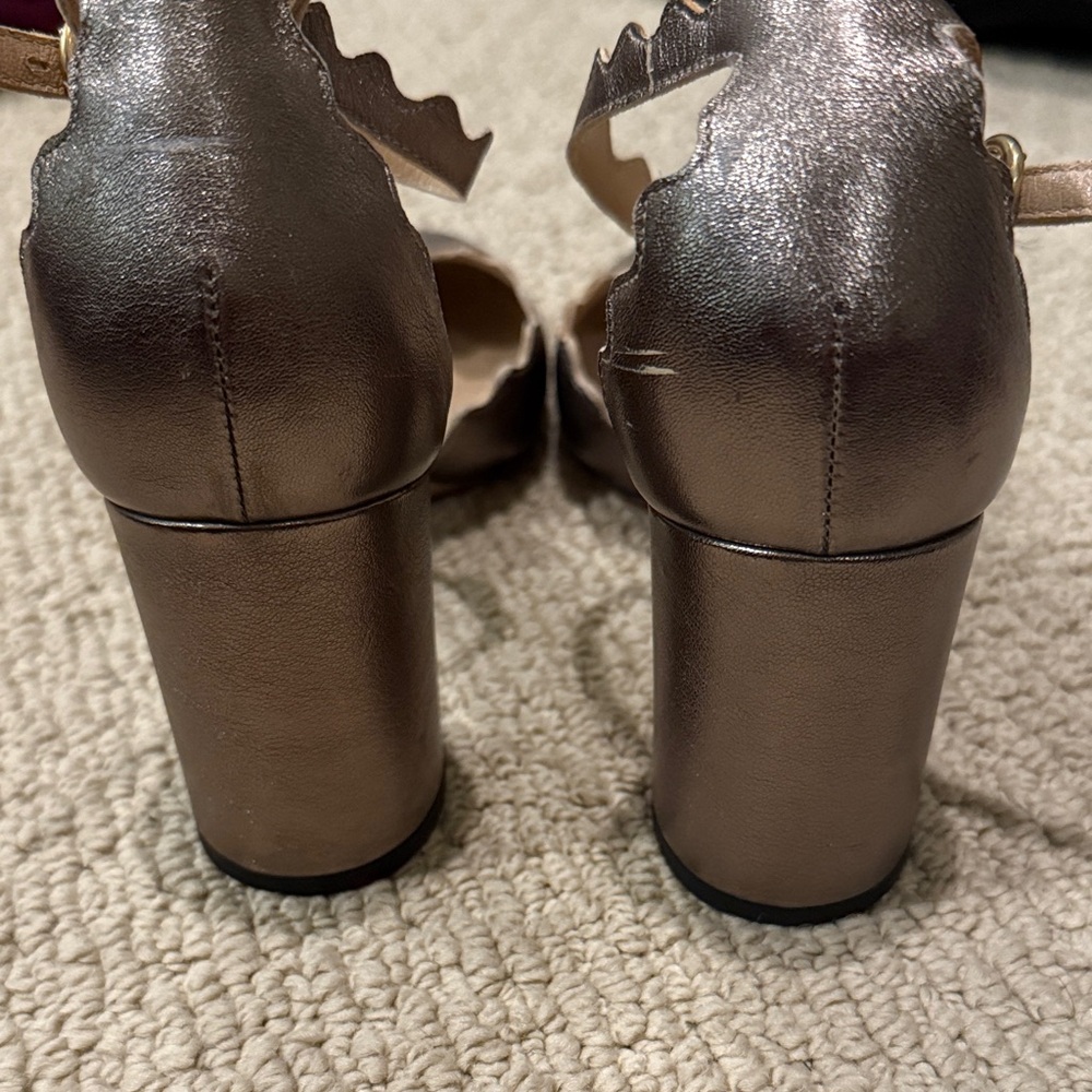 Chloe super sexy, Elegant Metallic Ankle Strap Women's Shoes - Picture 2 of 5